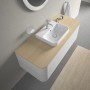 Duravit Happy D.2 Plus Vasque à poser 50 cm blanc, avec trop-plein, 1 trou de robinet - vue détaillée