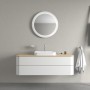 Duravit Happy D.2 Plus Vasque à poser 50 cm blanc, avec trop-plein, 1 trou de robinet - vue technique