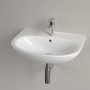 Lavabo Villeroy & Boch O.novo 60 x 46 cm, con troppopieno - vista tecnica