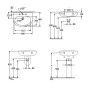 Lavabo Villeroy & Boch O.novo 60 x 46 cm, con troppopieno