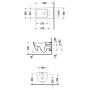 Duravit Happy D.2 WC sospeso Rimless accessibile - immagine prodotto