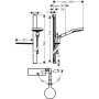 Set asta doccia hansgrohe Raindance Select S 120 3jet / Unica' E 90 cm - vista dettagliata