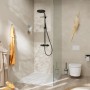 Système de douche hansgrohe Pulsify S Puro 260 avec 1 type de jet économiseur d'eau, avec Ecostat Fine - vue technique