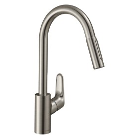 Miscelatore monocomando per cucina hansgrohe Focus M41 240, doccetta estraibile, 2 getti