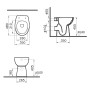 VitrA Conforma Stand-WC, VitrA Flush 2.0, Tiefspüler + 6 cm - Detailansicht