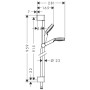 Set doccia hansgrohe Crometta 1jet 90 cm - vista dettagliata