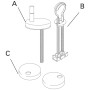 Villeroy & Boch Aveo New Generation WC-Sitz - technische Ansicht