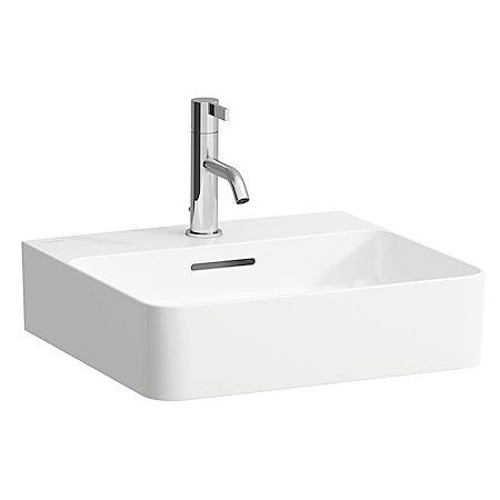 Lavabo à poser LAUFEN Val 45 x 42 cm avec trou pour robinet, avec trop-plein