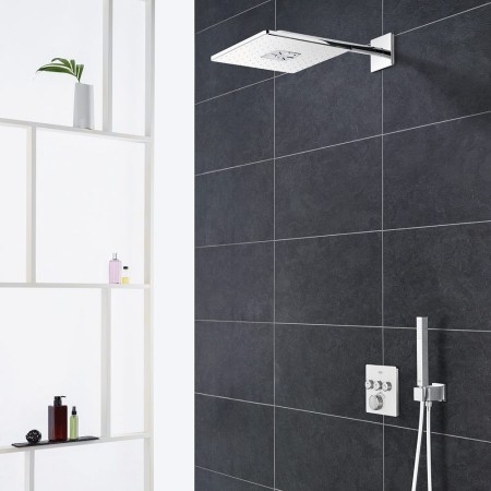 Ensemble de montage thermostatique GROHE Grohtherm SmartControl avec 3 vannes d'arrêt, version carrée