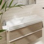 hansgrohe Xelu Q Lavabo 120 x 48 cm non lucidato, con 2x 1 foro miscelatore - vista dettagliata