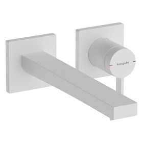 Mitigeur de lavabo encastré hansgrohe Tecturis E avec bec de 22,5 cm, design moderne et économie d'eau
