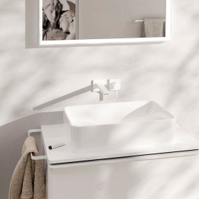 Miscelatore lavabo incasso hansgrohe Tecturis E con beccuccio da 22,5 cm, design moderno ed eco-sostenibile