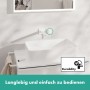 Mitigeur de lavabo encastré hansgrohe Tecturis E avec bec de 22,5 cm, design moderne et économie d'eau - vue technique