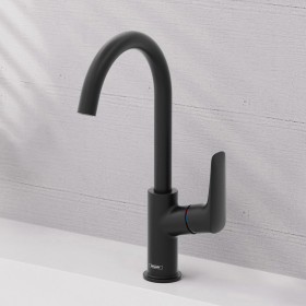Mitigeur de lavabo monotrou hansgrohe Logis 210 avec bec pivotant