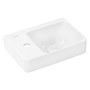 Lavabo hansgrohe Xelu Q con mensola a sinistra 36 x 25 cm - vista dettagliata
