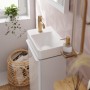 Lavabo hansgrohe Xelu Q con mensola a sinistra 36 x 25 cm - vista dettagliata