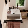 hansgrohe Xanuia Q Lavabo d'appoggio lucidato 550/480 con foro per rubinetto e troppopieno - immagine prodotto