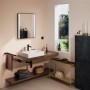 hansgrohe Xanuia Q Lavabo d'appoggio lucidato 550/480 con foro per rubinetto e troppopieno
