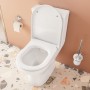 VitrA Integra Stand-WC VitrA Flush 2.0, open back, Tiefspüler ohne Spülrand - technische Ansicht