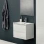 Vasque LAUFEN LUA 80 x 46 cm avec trou pour robinet et trop-plein - vue détaillée