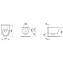 Set WC sospeso senza bordo LAUFEN Kartell con sedile WC - immagine prodotto