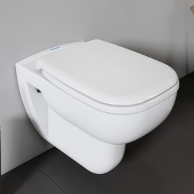 Duravit D-Code Rimless WC sospeso con scarico a pavimento
