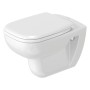 Duravit D-Code Rimless WC sospeso con scarico a pavimento - vista dettagliata
