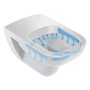 Duravit D-Code Rimless WC sospeso con scarico a pavimento - vista tecnica