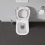 Duravit D-Code Rimless WC sospeso con scarico a pavimento - vista dettagliata