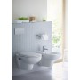 Duravit D-Code Rimless WC sospeso a scarico profondo - vista tecnica