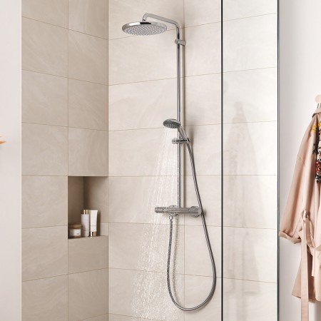 Sistema doccia GROHE Vitalio Start 250 con batteria termostatica