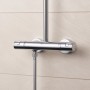 Sistema doccia GROHE Vitalio Start 250 con batteria termostatica - vista tecnica