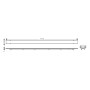 hansgrohe RainDrain Rock Fertigset Duschrinne 120 cm, kürzbar und befliesbar - Detailansicht