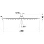 Duravit Kopfbrause 1jet Ø 40 cm - Detailansicht