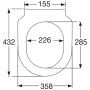 Villeroy & Boch Architectura WC-Sitz Slimseat mit Quick Release und Softclose