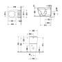 Duravit ME di Starck WC a pavimento Rimless per combinazione WC - vista dettagliata