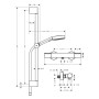 hansgrohe Pulsify Select S Brausesystem 105 3 Strahlarten Relaxation wassersparend - Produktansicht