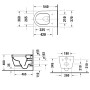 Duravit ME by Starck WC sospeso HygieneFlush - vista dettagliata