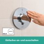 hansgrohe ShowerSelect Comfort S Thermostat UP für 2 Verbraucher mit integrierter Sicherungskombination - technische Ansicht