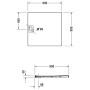 Receveur de douche Duravit Stonetto rectangle 90 x 90 cm