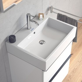 Lavabo meuble Duravit Vero Air avec 1 trou de robinet 60 x 47 cm, avec trop-plein