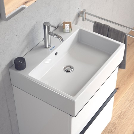 Lavabo meuble Duravit Vero Air avec 1 trou de robinet 60 x 47 cm, avec trop-plein