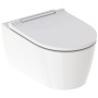 WC suspendu Geberit ONE, avec TurboFlush et abattant de WC