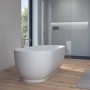 Baignoire Duravit Luv autoportante 160 x 75 cm, avec trop-plein - vue technique