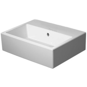 Lavabo Duravit Vero Air senza foro per rubinetto 45 x 35 cm, con troppopieno