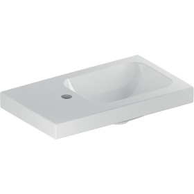 Lavabo Geberit iCon Light 53 cm avec tablette et trou de robinet à gauche