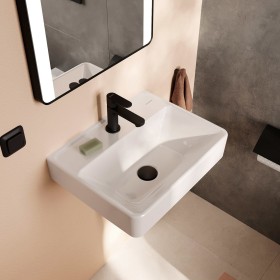 Lavabo hansgrohe Xanuia Q 500/390 con foro miscelatore senza troppo pieno
