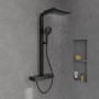 Villeroy & Boch Infinity Showers Duschsystem mit 3 Funktionen für Wandmontage - technische Ansicht