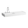 Vasque LAUFEN Kartell 120 x 46 cm, avec étagère à droite, avec 1 trou de robinet