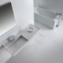 Vasque LAUFEN Kartell 120 x 46 cm, avec tablette à droite, avec 1 trou de robinet - photo produit